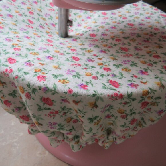 Kitchenaid Bowl Cover, Reversible Pink Patchwork and Floral Mixer Cover - Picture 7 of 7